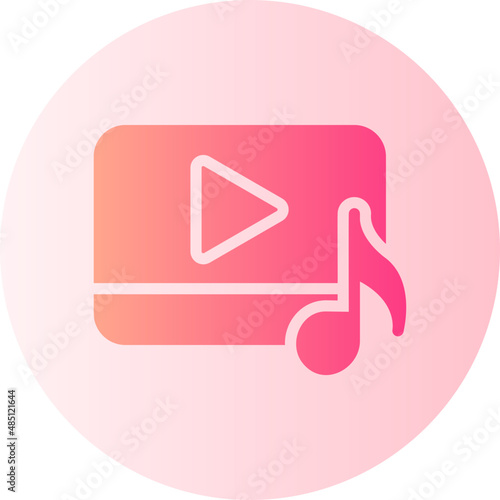 soundtrack gradient icon