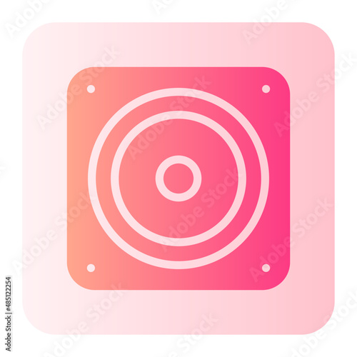 subwoofer gradient icon