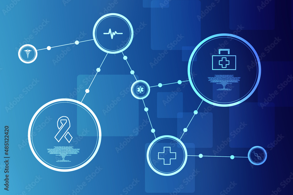 2D illustration medical structure background
2D illustration medical structure background