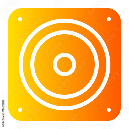 subwoofer gradient icon