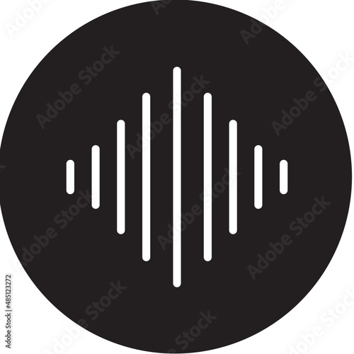 audio waves glyph icon © Barudak Lier