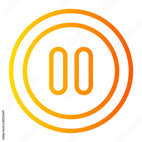 pause button gradient icon