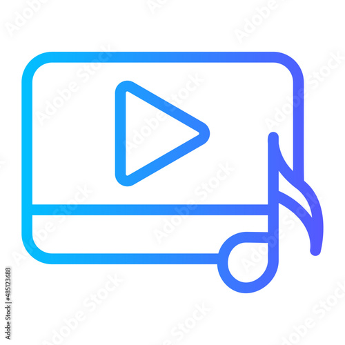 soundtrack gradient icon