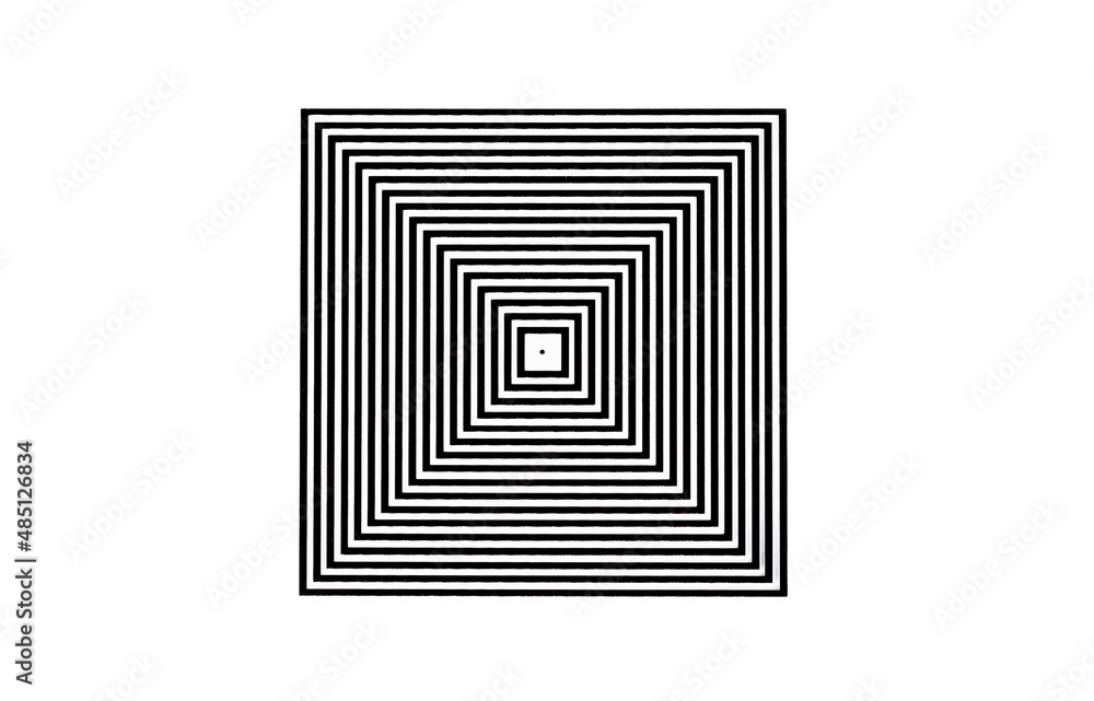 Abstract striped black and white square, modern pop art minimal flat design element, isolated on white cut out Simple geometry abstract, shapes, hypnotic repetitive stripes pattern, minimalism, nobody Abstract striped black and white square, modern pop art minimal flat design element, isolated on white cut out Simple geometry abstract, shapes, hypnotic repetitive stripes pattern, minimalism, nobody