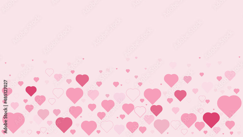 heart shape on pink background, perfect for wallpaper, backdrop, postcard, background