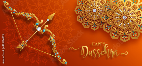 Happy Dussehra greeting card