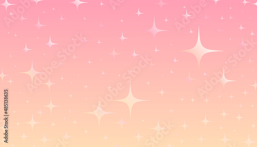 Abstract blinking stars on pink background.