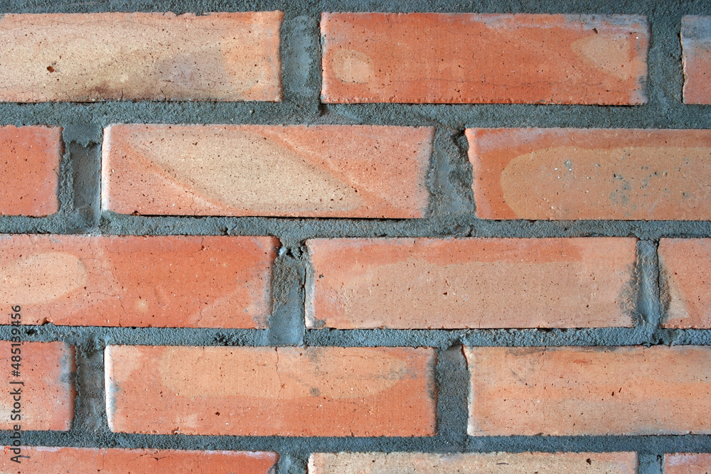 Fototapeta premium Brown brick wall. Background for text.