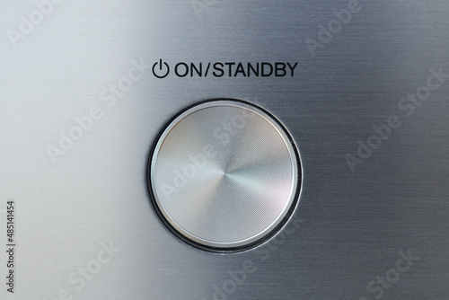 On or standby button on home electronics photo