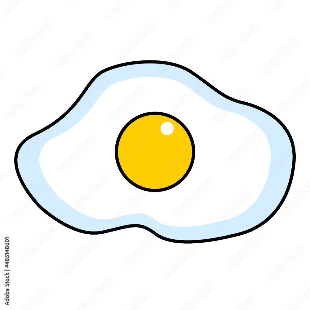 Sunny side up Egg vector icon Sunny side up Egg vector icon