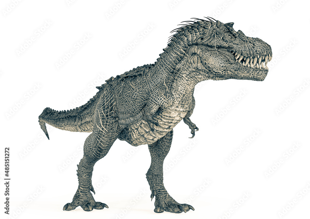 dinosaur monster is standing and flipped dinosaur monster is standing and flipped