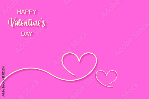 valentine's day theme: simple background with text