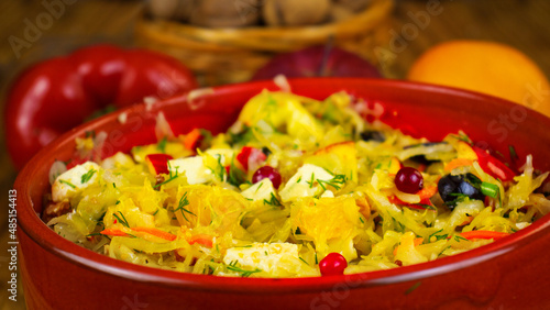 image of delicious vegetable salad  close-up