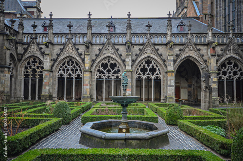 Castle cathedral courtyard