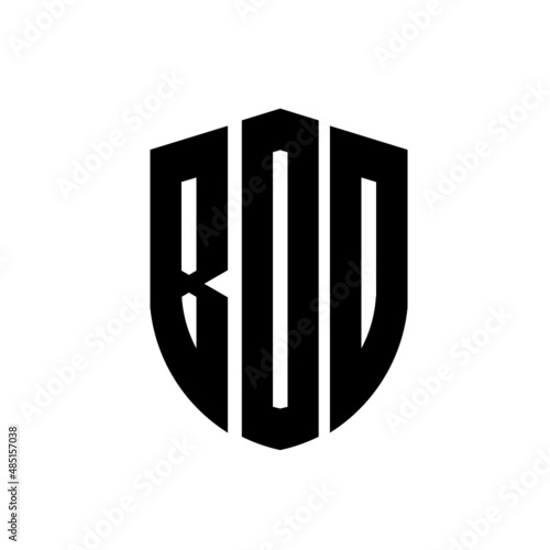 BDO letter logo design. BDO modern letter logo with black background. BDO creative  letter logo. simple and modern letter logo. vector logo modern alphabet font overlap style. Initial letters BDO  photo