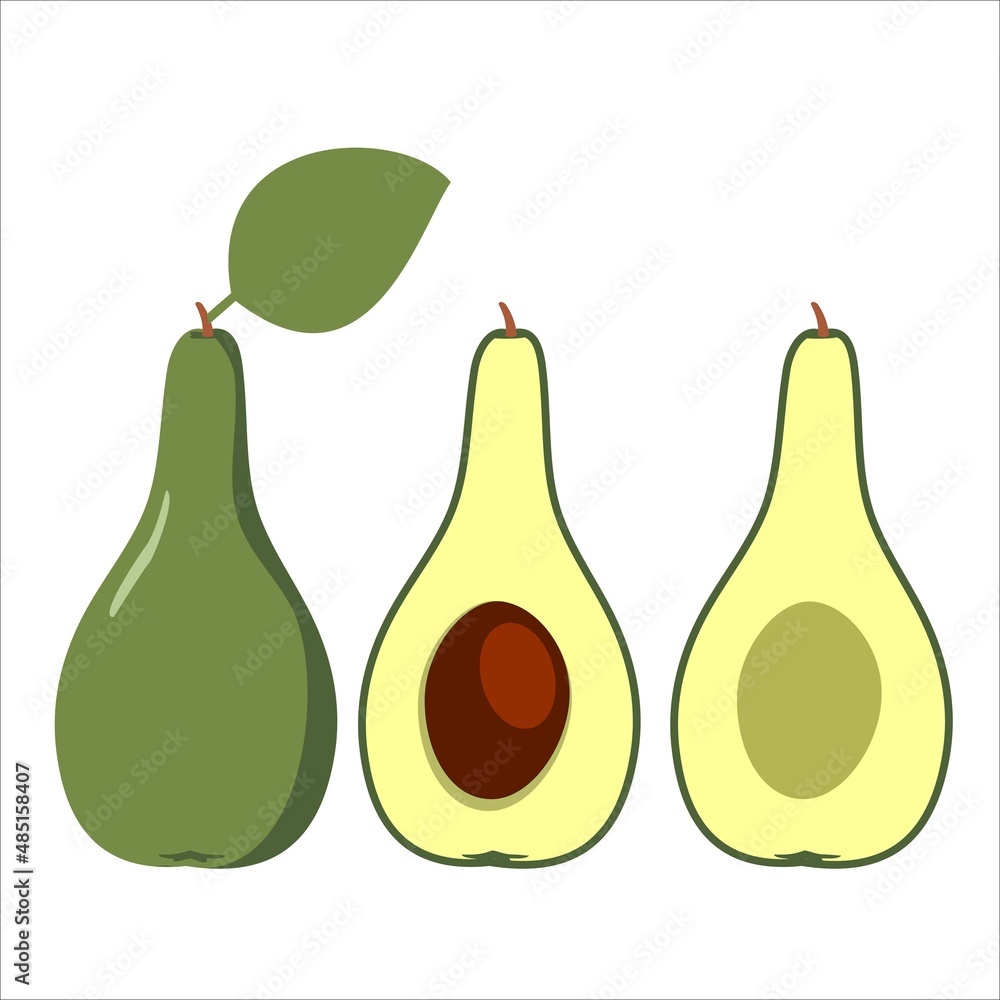 fresh healthy avocado fruit vector design fresh healthy avocado fruit vector design