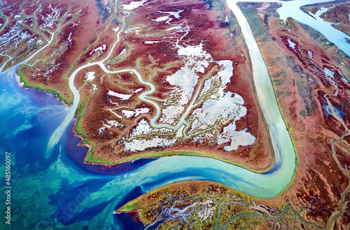 Aerial view of the Delta of Aliakmon (