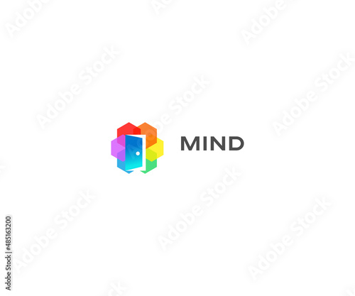 Brain Mind Logo Template vector symbol 