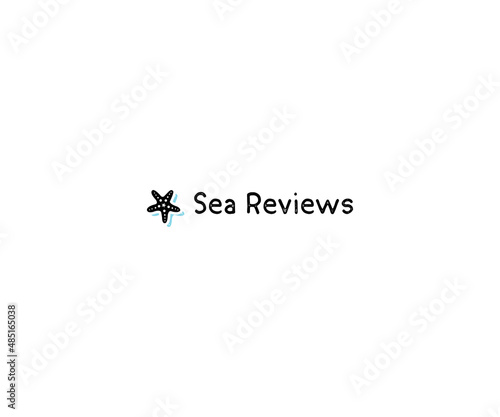 Star Fish type logo design with modern concept. Star Fish apple type vector illustration