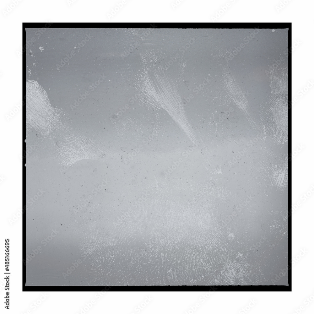 real 6x6 medium format film scan border on white background with empty