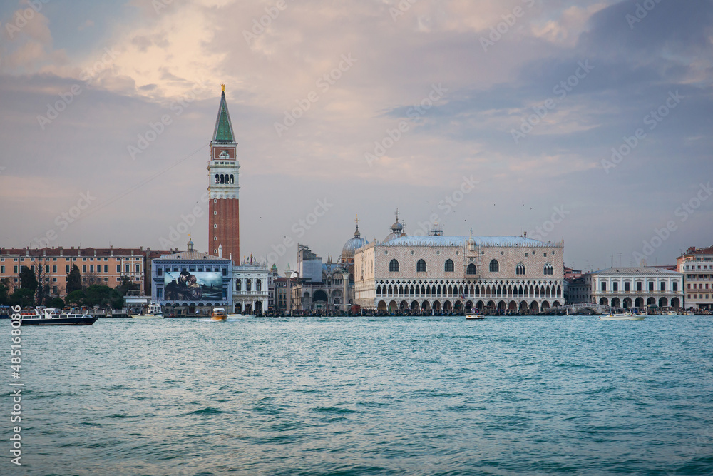 View to Doge's palace in Venice, Italy