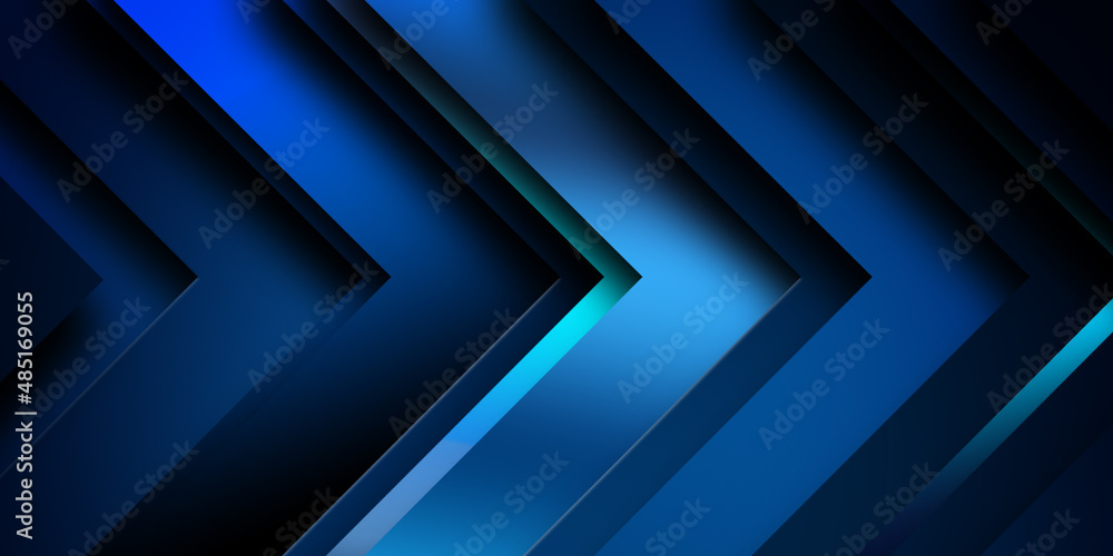 3D Abstract Dark Blue Lines and Shape Background Design. Usable for Background, Wallpaper, Banner, Poster, Brochure, Card, Web, Presentation