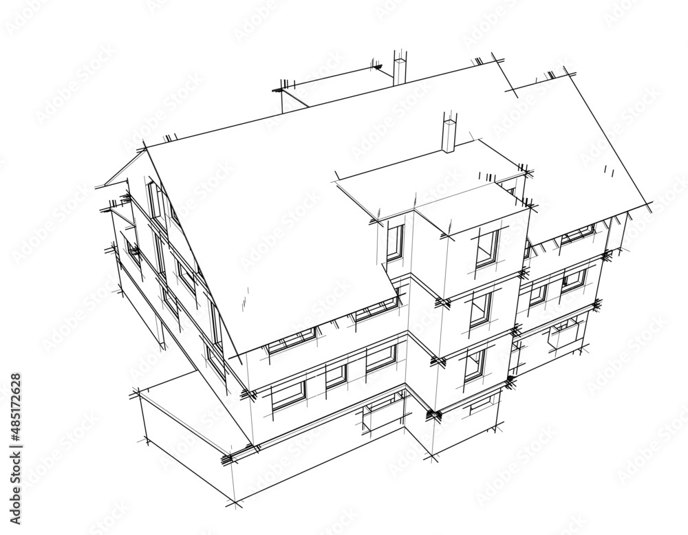 drawing of a house drawing of a house