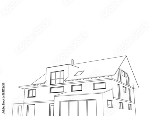 drawing of a house