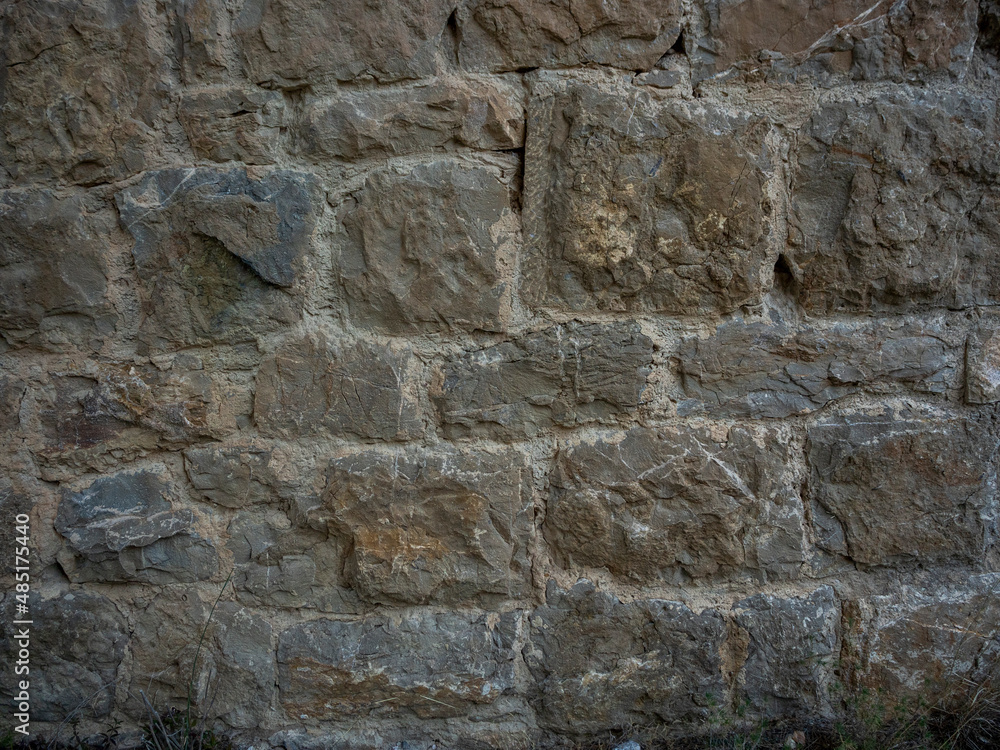 imagen textura pared de piedra con las juntas de cemento 