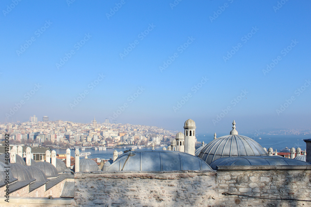 Beautiful cityscape of Beyazit Istanbul, Turkey
