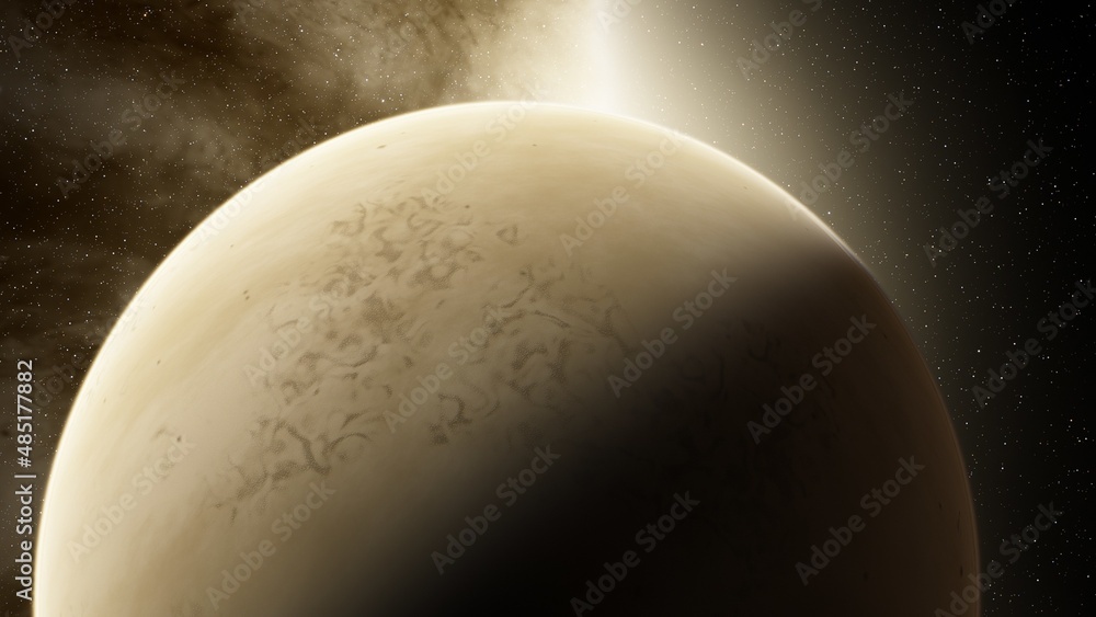 planet suitable for colonization, earth-like planet in far space, planets background 3d render planet suitable for colonization, earth-like planet in far space, planets background 3d render