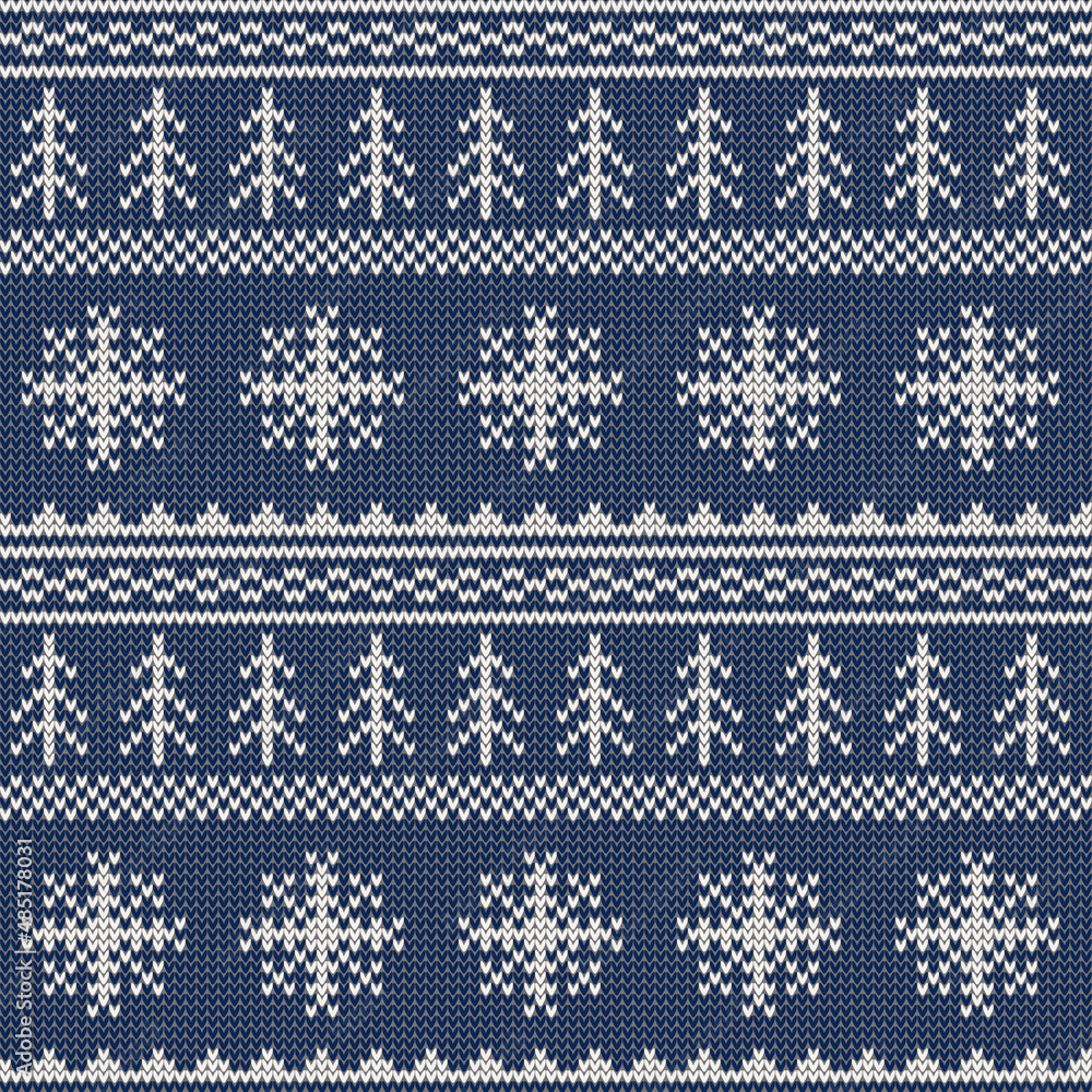 Knitted texture winter pattern. Christmas , winter background. Vector seamless pattern. Fair isle ornament. Knitted texture winter pattern. Christmas , winter background. Vector seamless pattern. Fair isle ornament.