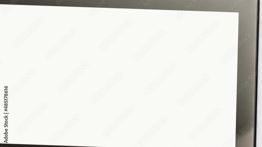 Digital tablet on business table with blank white screen and mobile phone Digital tablet on business table with blank white screen and mobile phone