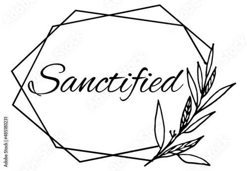 Sanctified, the believer in Christ