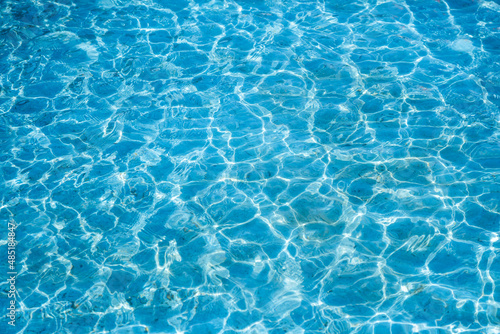 Blue ripped water in swimming the pool © DIGITALSHAPE