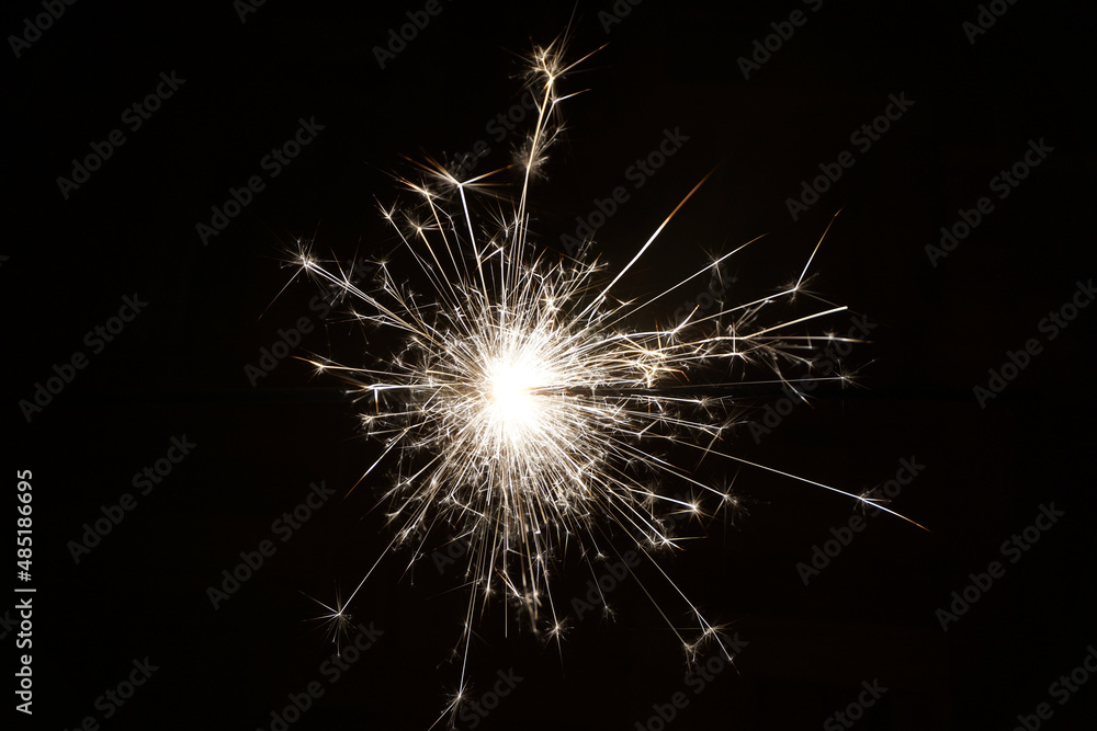 A close up of a sparkler