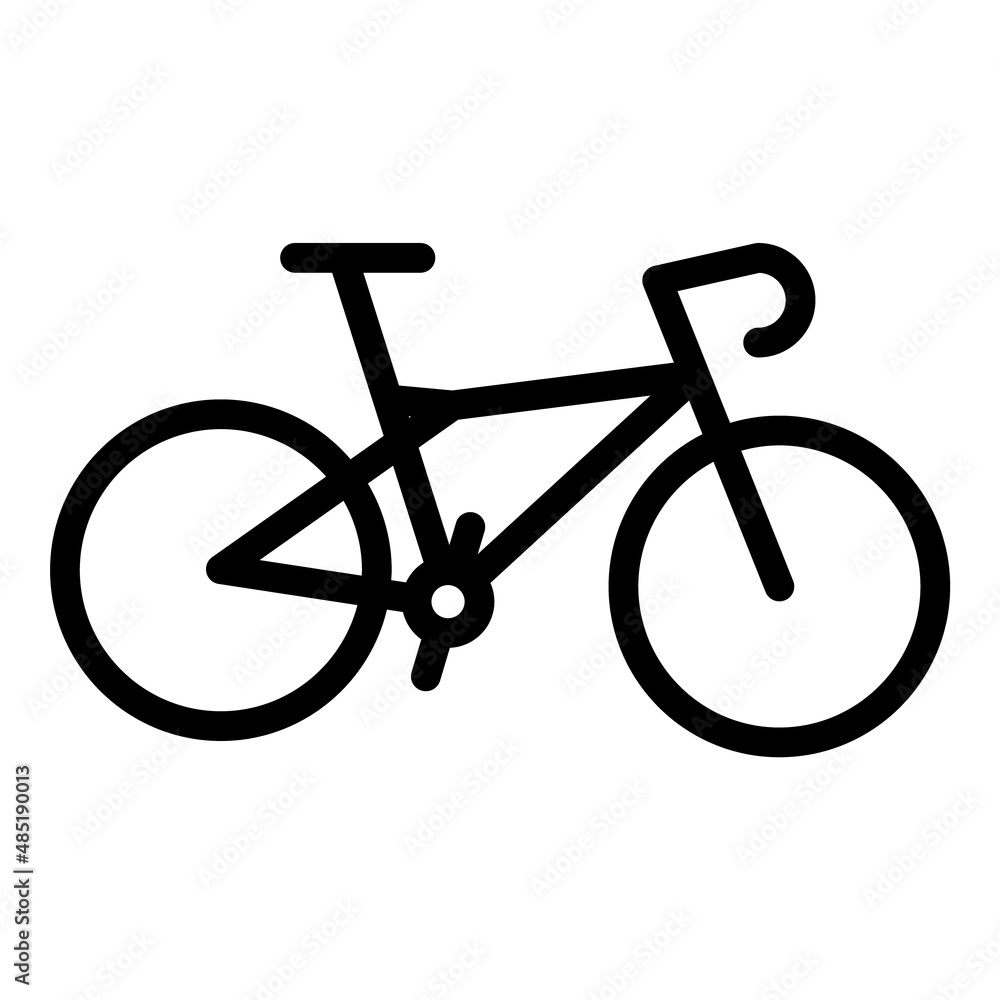Bicycle Flat Icon Isolated On White Background Bicycle Flat Icon Isolated On White Background