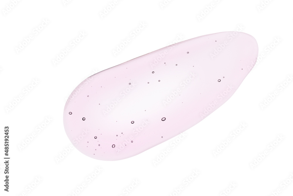 Beauty serum texture. Skincare liquid gel drop drop smear swatch isolated on white Beauty serum texture. Skincare liquid gel drop drop smear swatch isolated on white