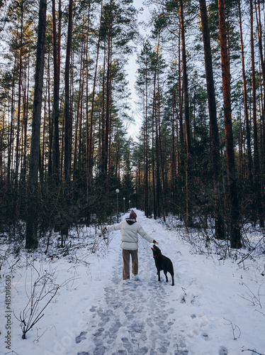 person in the forest