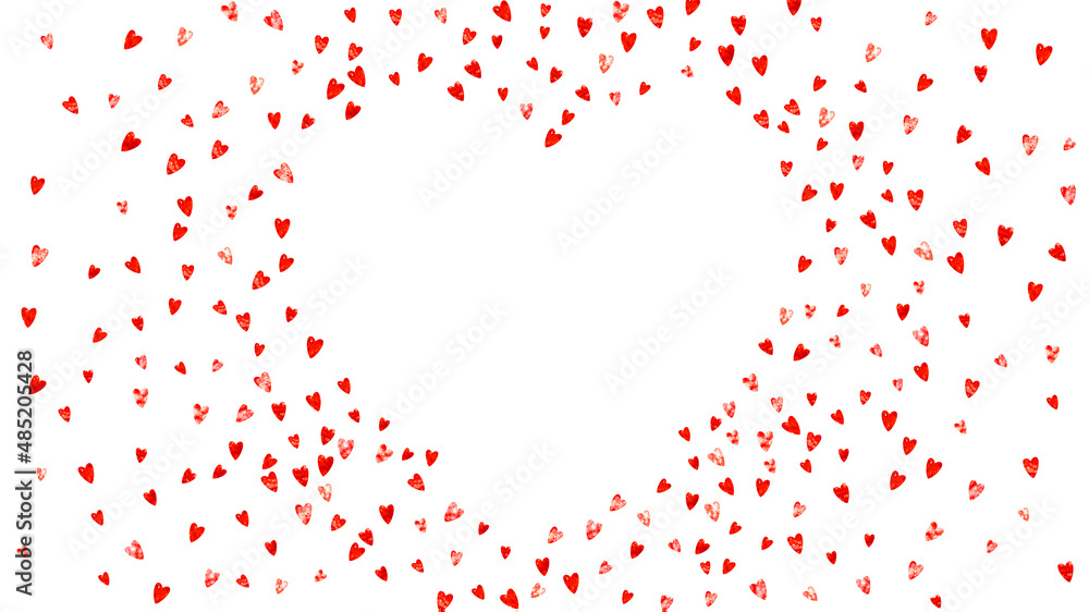 Valentine background with pink glitter hearts. February 14th day. Vector confetti for valentine background template. Grunge hand drawn texture. Valentine background with pink glitter hearts. February 14th day. Vector confetti for valentine background template. Grunge hand drawn texture.