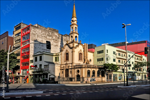 Igreja Capela Santa Cruz dos Enforcados, bairro da Liberdade, Sao Paulo.