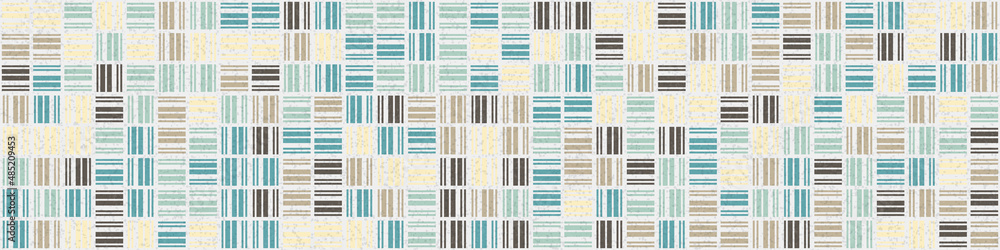 Fototapeta premium Abstract Geometric Pattern generative computational art illustration