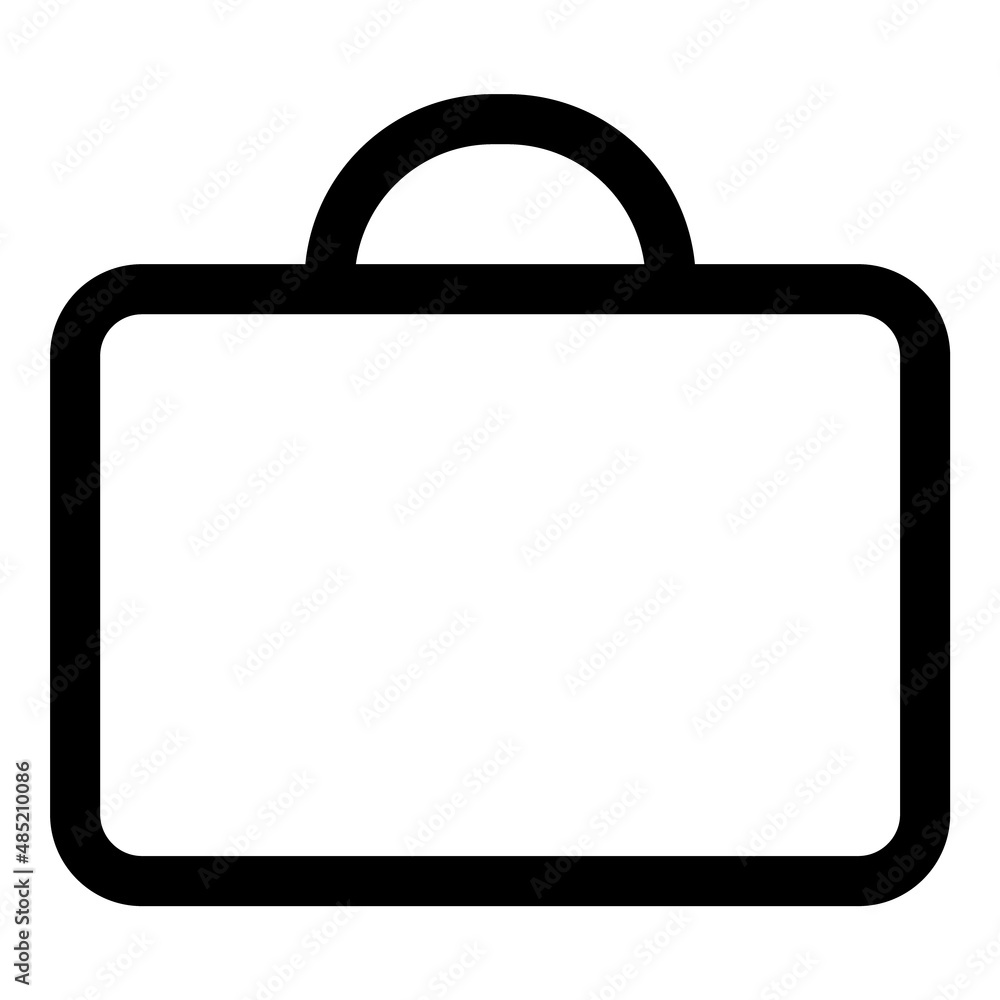 Briefcase Flat Icon Isolated On White Background Briefcase Flat Icon Isolated On White Background
