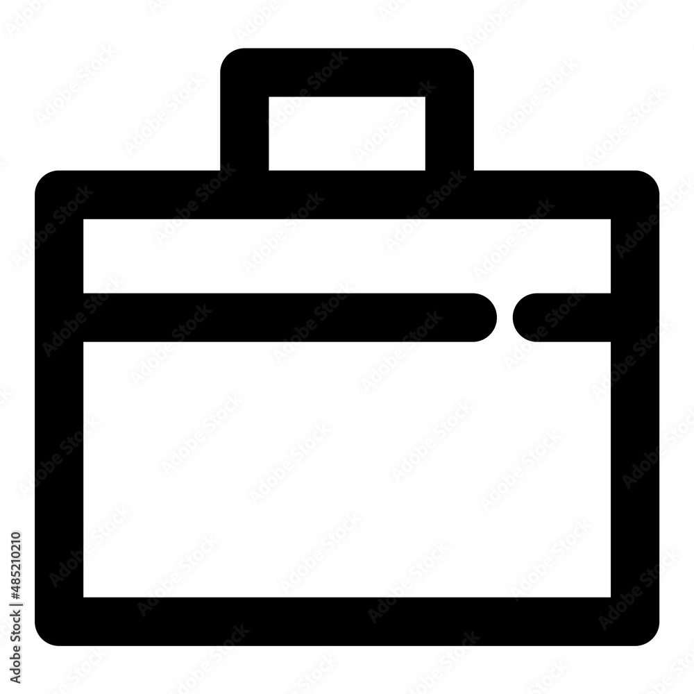 Briefcase Flat Icon Isolated On White Background Briefcase Flat Icon Isolated On White Background
