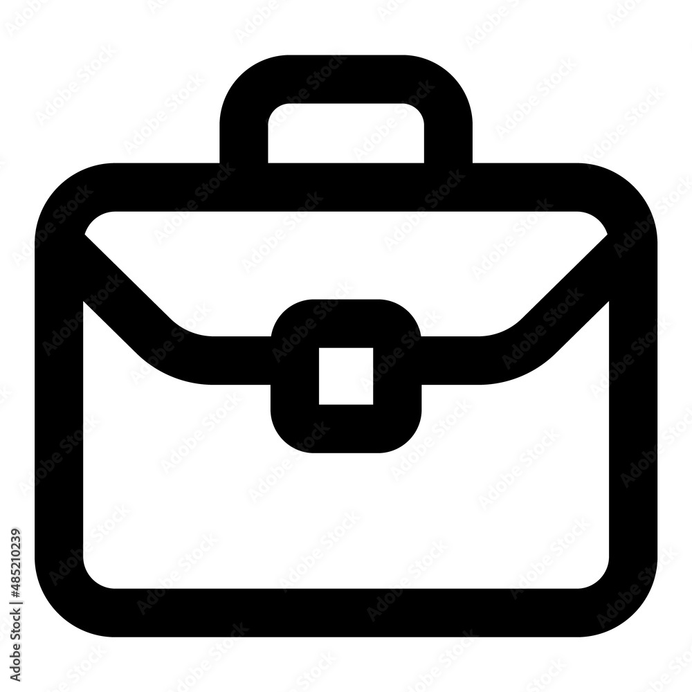 Briefcase Flat Icon Isolated On White Background Briefcase Flat Icon Isolated On White Background