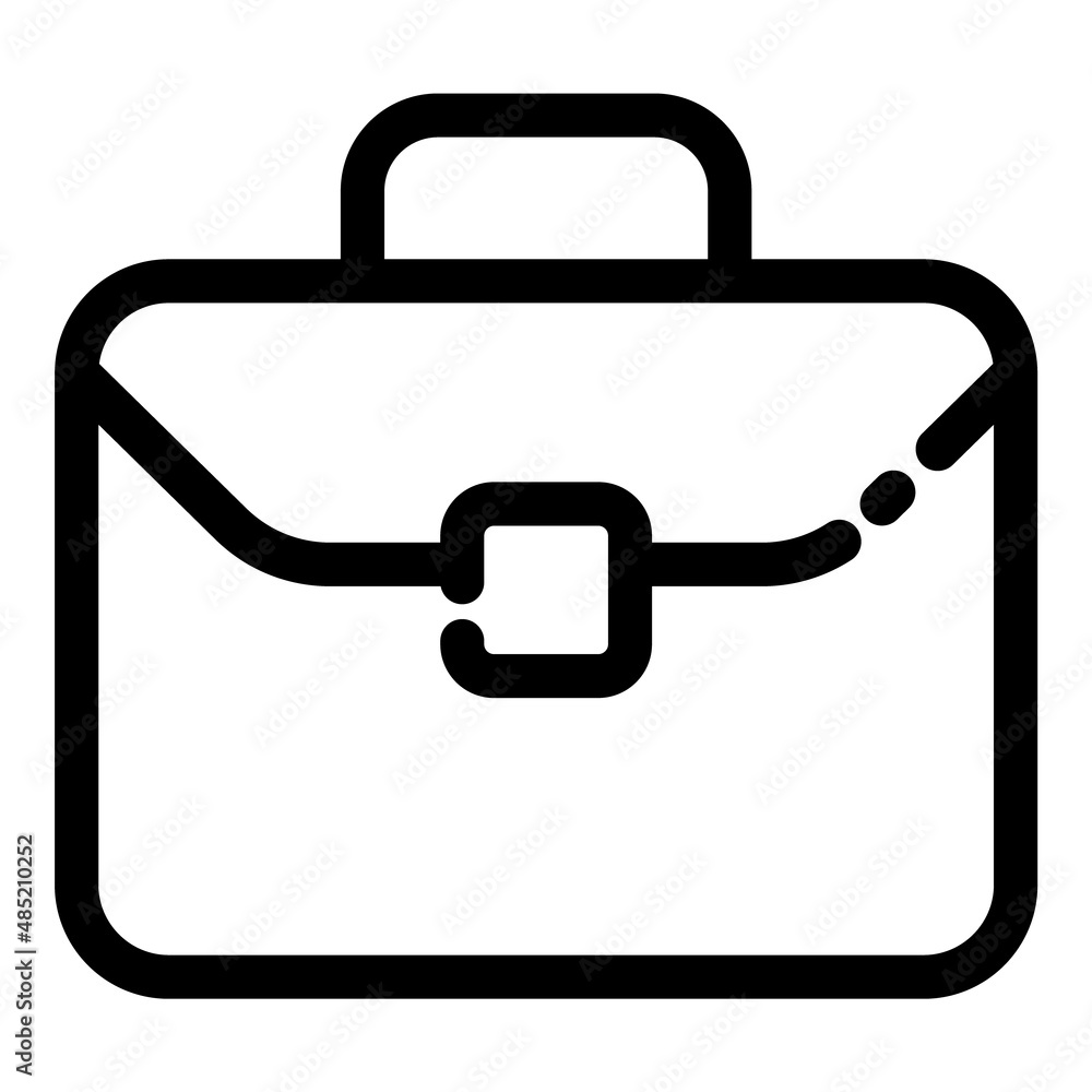 Briefcase Flat Icon Isolated On White Background Briefcase Flat Icon Isolated On White Background