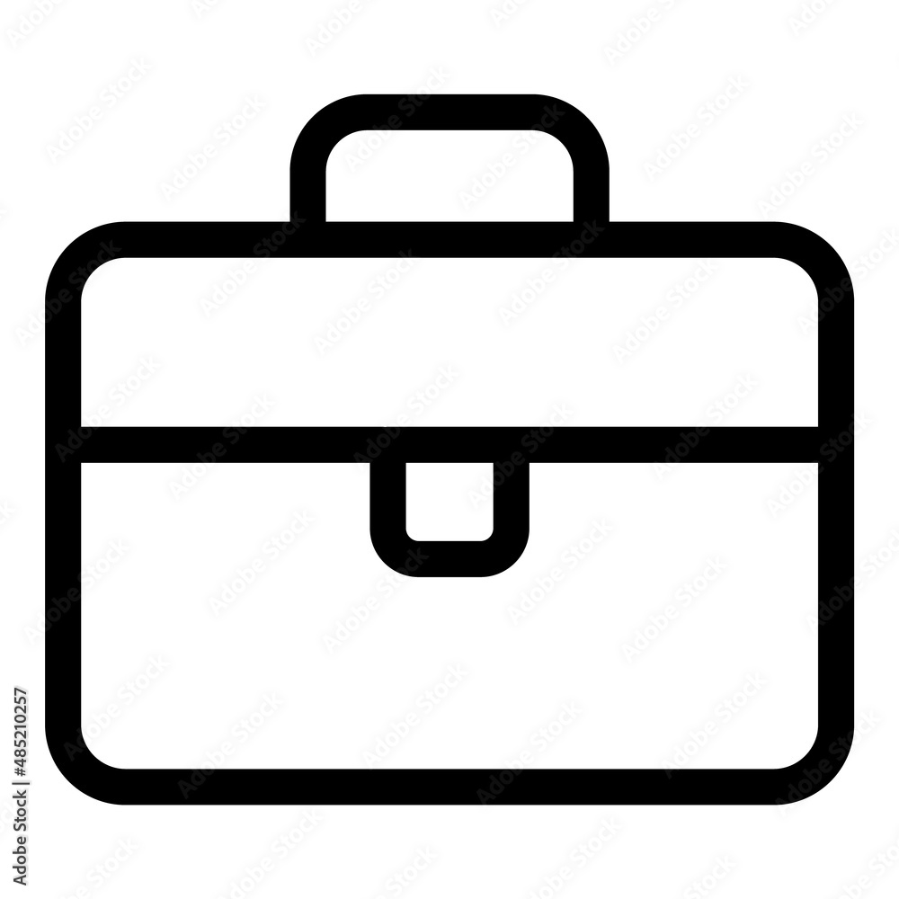 Briefcase Flat Icon Isolated On White Background Briefcase Flat Icon Isolated On White Background