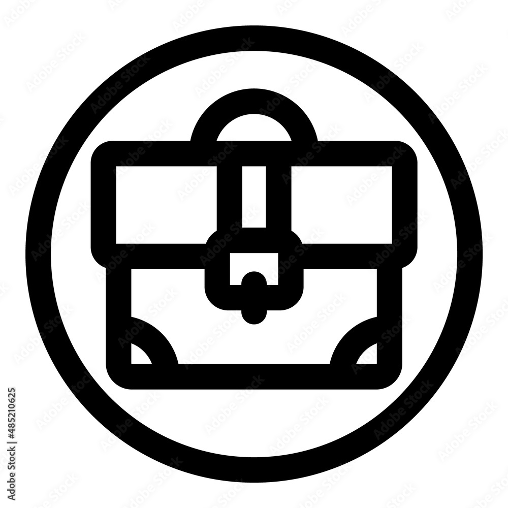 Briefcase Flat Icon Isolated On White Background Briefcase Flat Icon Isolated On White Background