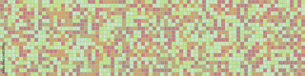 Fototapeta premium Abstract Geometric Pattern generative computational art illustration