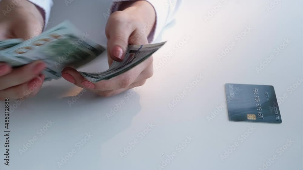 Cash loan. Bank money. Savings account. tax. Business woman